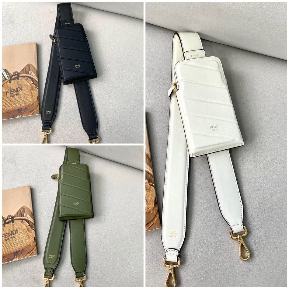 Fendi leather personalized phone case