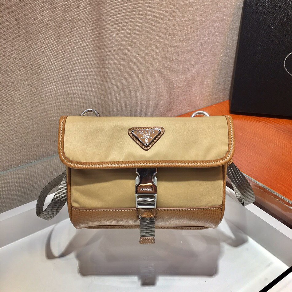 Prada Re-Nylon Saffiano leather phone case