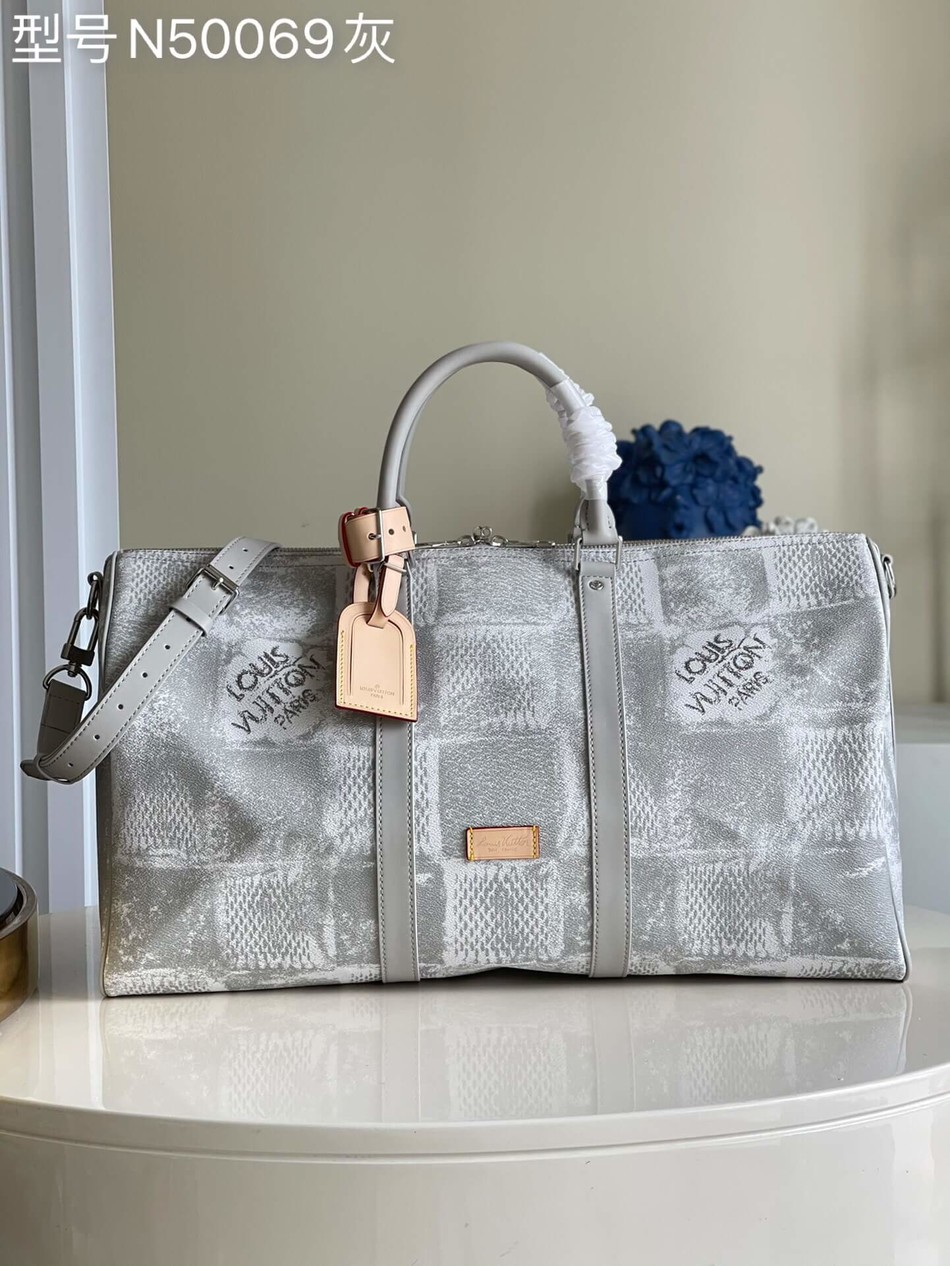 Louis Vuitton Keepall Bandoulière 50 Travel Bag N50069