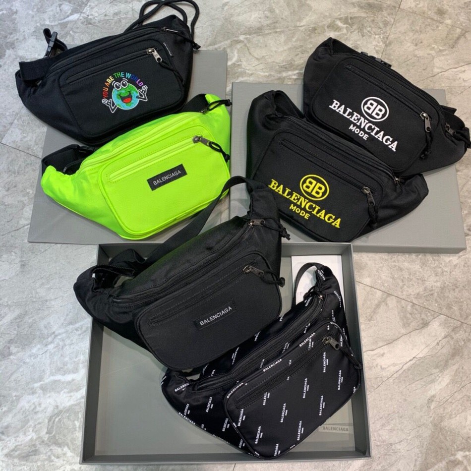Balenciaga canvas chest bag belt bag