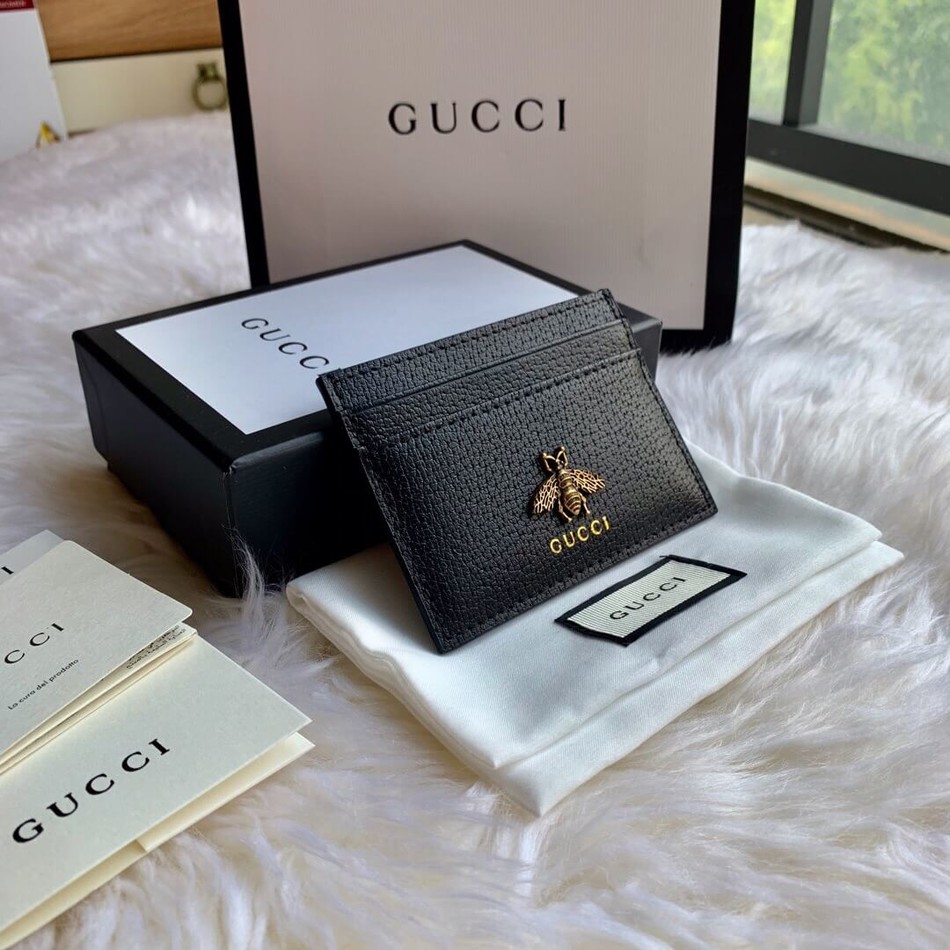 Gucci bee style small card holder