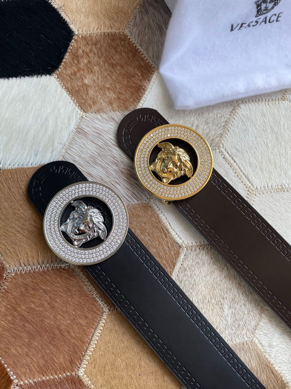 Versace Men s Reversible Leather Belt 3.8cm