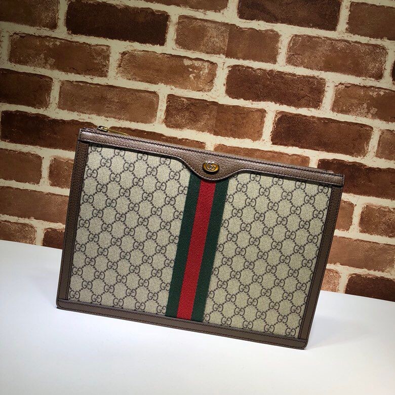 Gucci GG Supreme canvas document bag