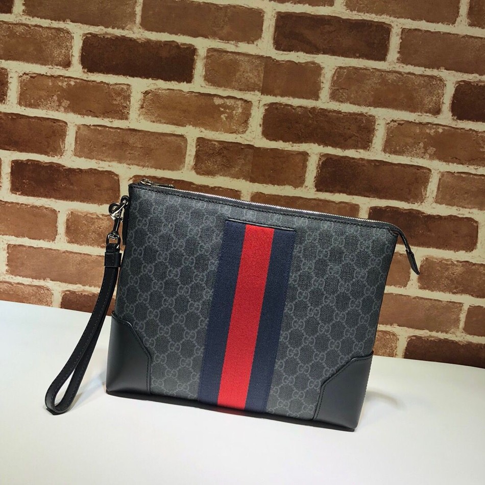 Gucci GG Supreme canvas clutch