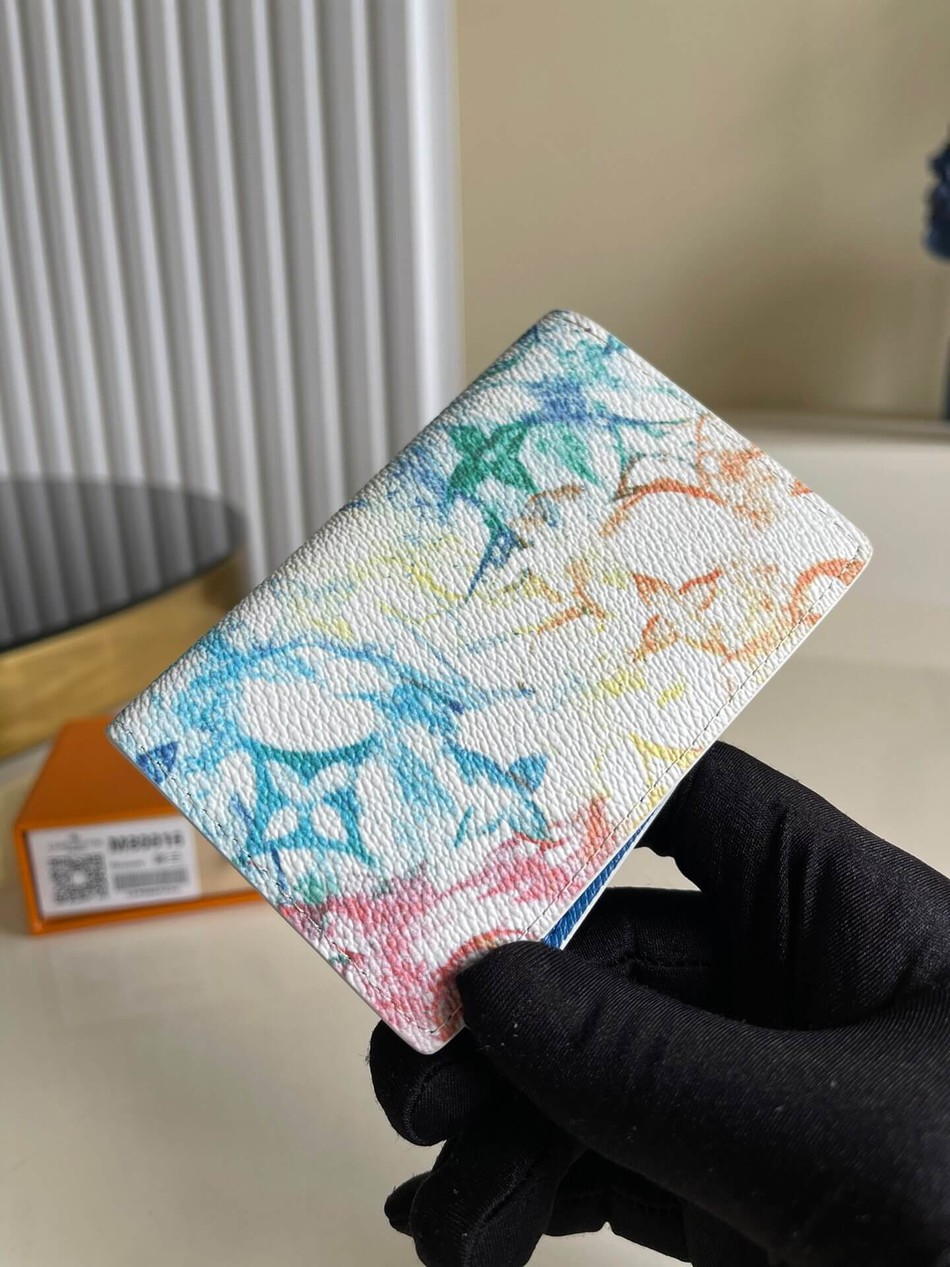 Louis Vuitton Crayon Painted Graffiti Pocket Wallet M80016