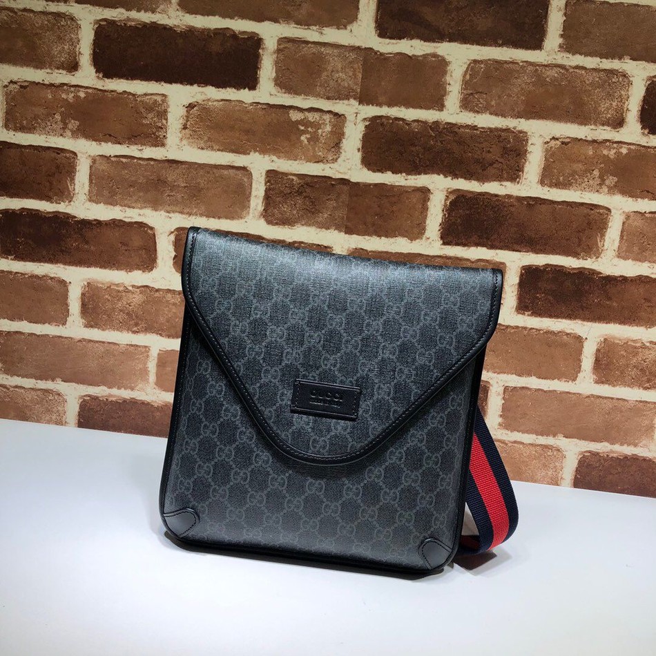 Gucci canvas GG floral one-shoulder crossbody bag