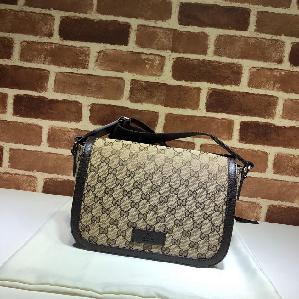 Gucci men s canvas shoulder messenger bag