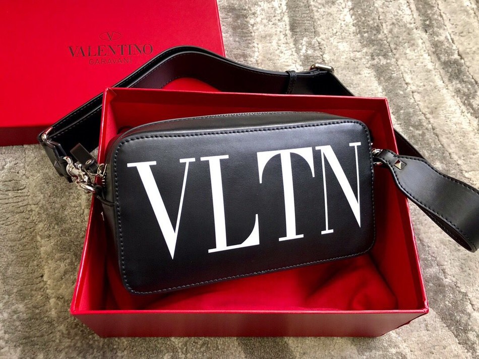 Valentino VLTN large logo graffiti personality men s messenger bag