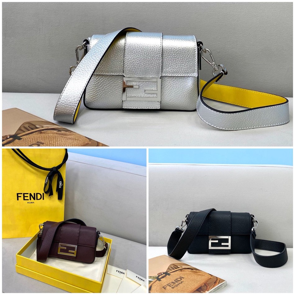Fendi mini baguette in calfskin
