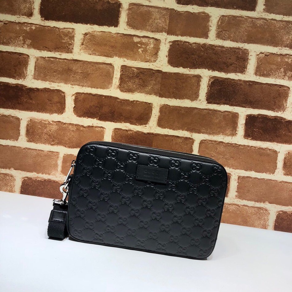 Gucci GG embossed men s clutch