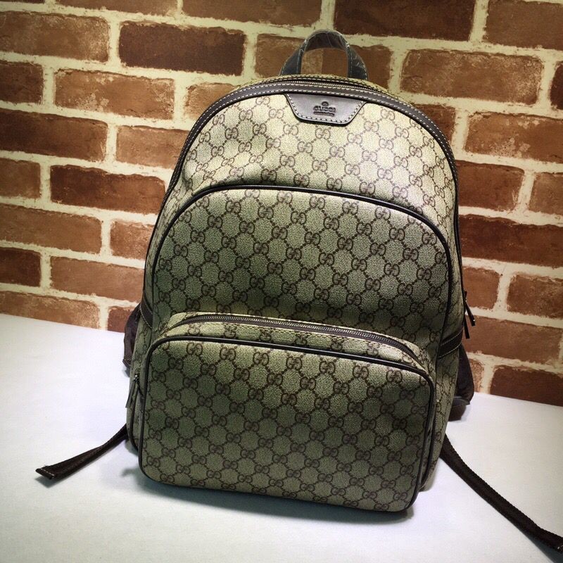 Gucci brown canvas men s backpack
