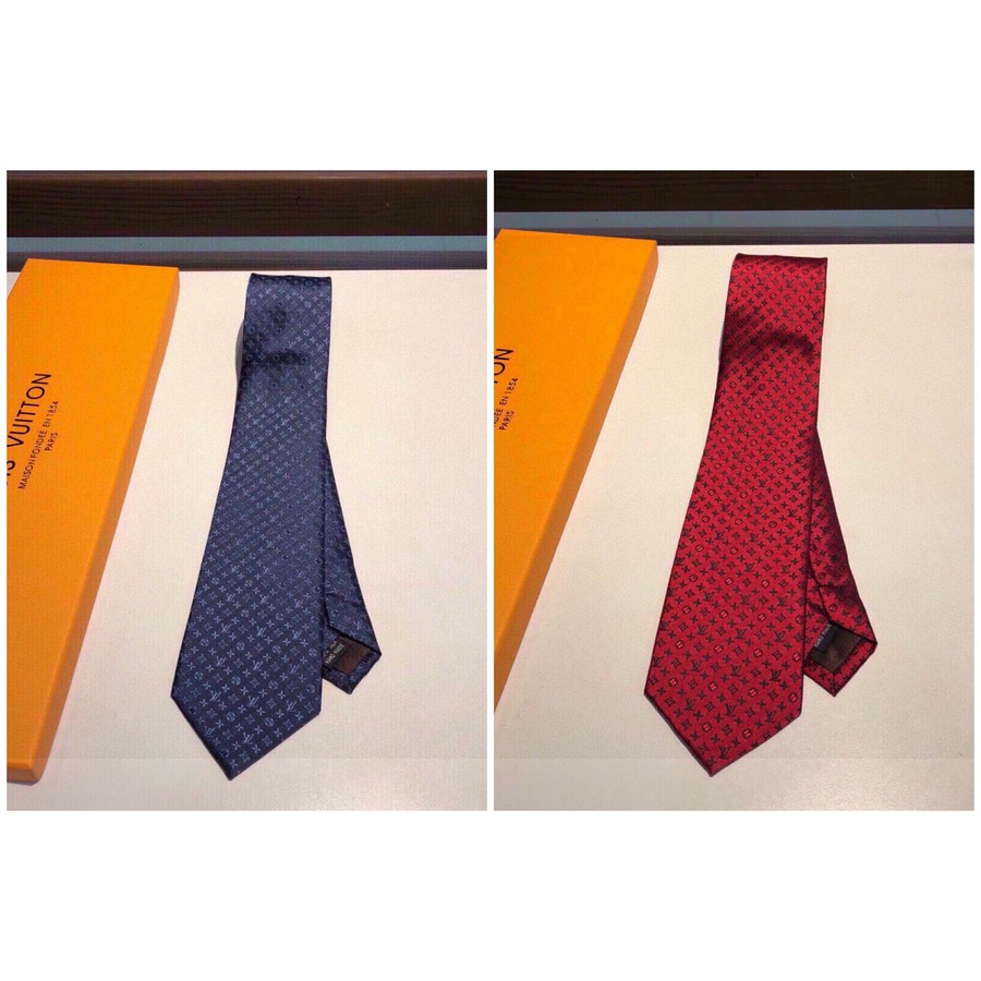 Louis Vuitton 100% top jacquard silk classic tie