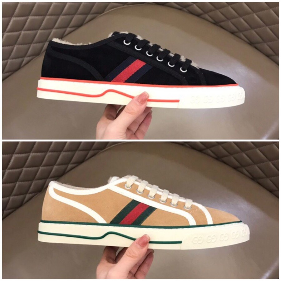 Gucci Tennis 1977 High Top wool casual shoes