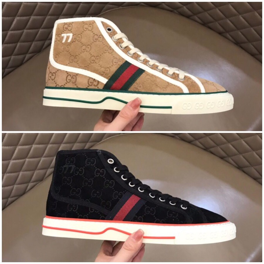 Gucci Tennis 1977 High Top wool casual shoes