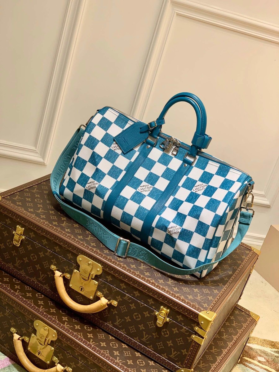 Louis Vuitton Keepall Bandoulière 45 Travel Bag N80404 Green