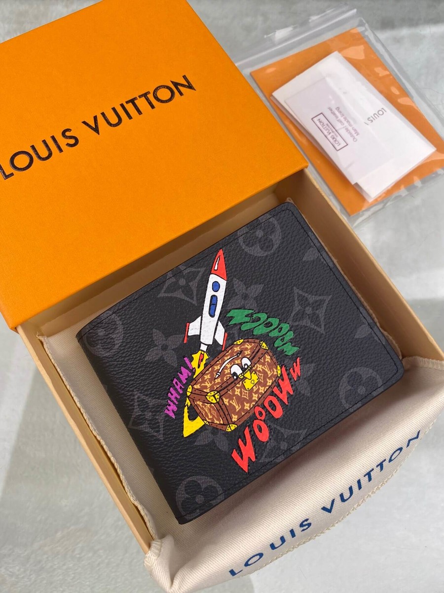 Louis Vuitton Small Box Comic Rocket Pattern Multiple Wallet M80930