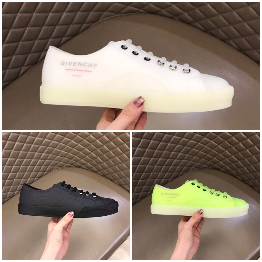 Givenchy Spectre fluorescent yellow printed transparent PVC Low Top sneakers