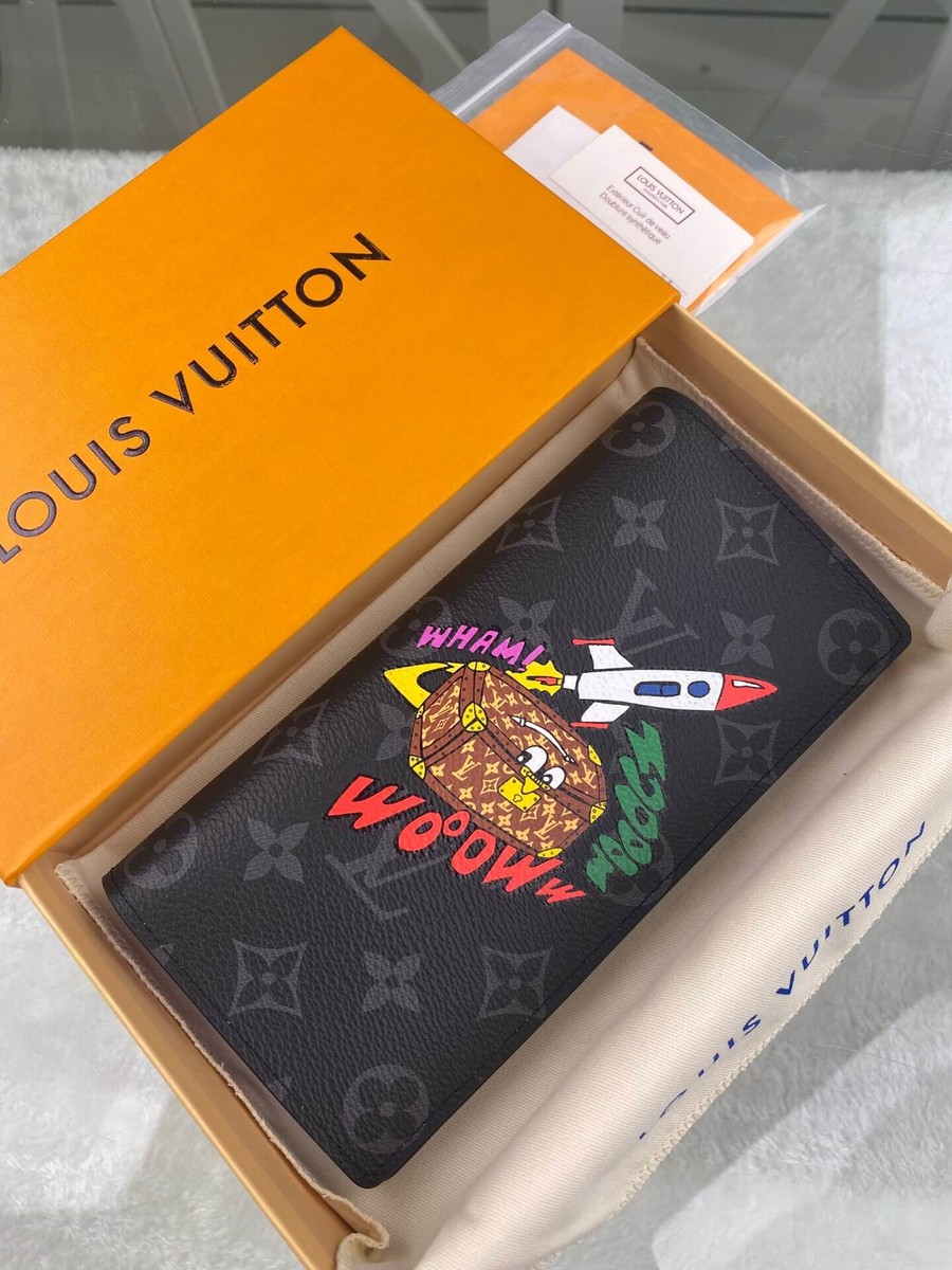 Louis Vuitton Small box comic rocket pattern Brazza wallet M80931