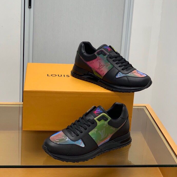 Louis Vuitton Sneakers in colorful Monogram calfskin and iridescent fabric