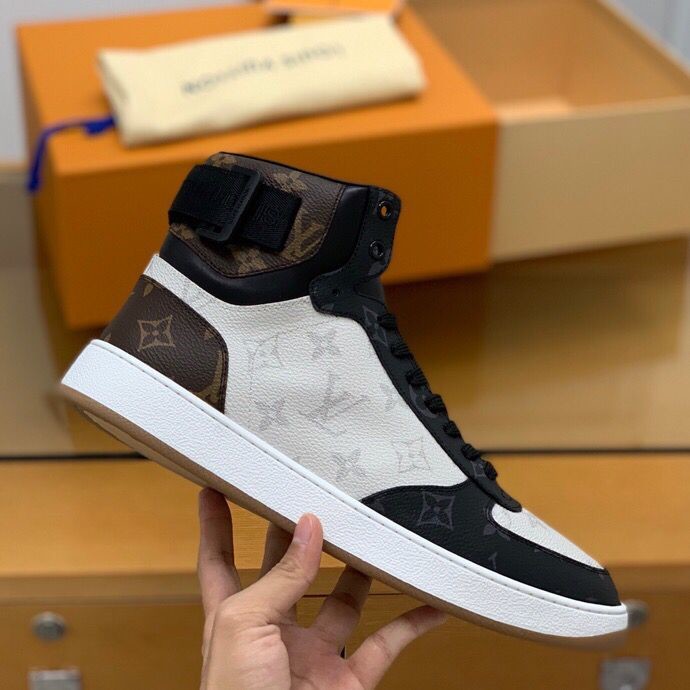 Louis Vuitton Rivoli High Top sneakers cut from Monogram canvas