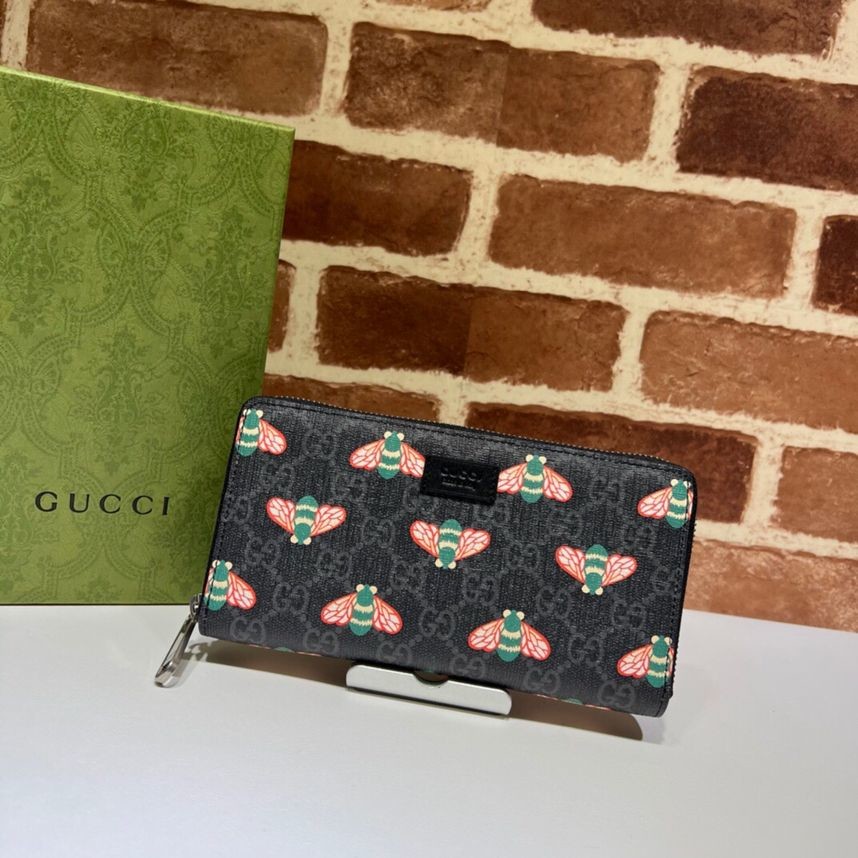 Gucci Bee print men s long clip 451273