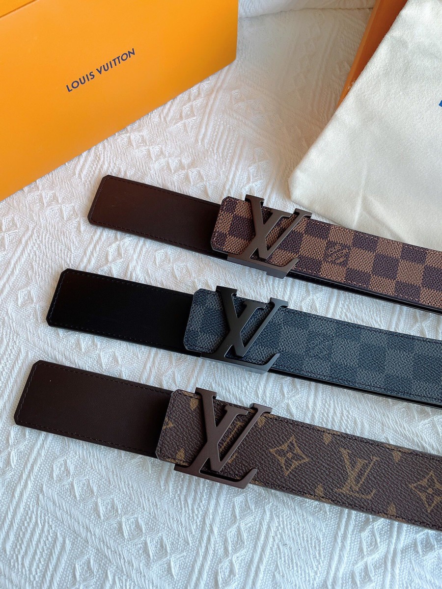 Louis Vuitton Classic brown Damier / black Damier /Monogram 40mm belt