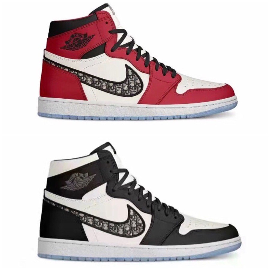 Dior Dior x Air Jordan 1 High OG Mid Top Casual Basketball Shoes