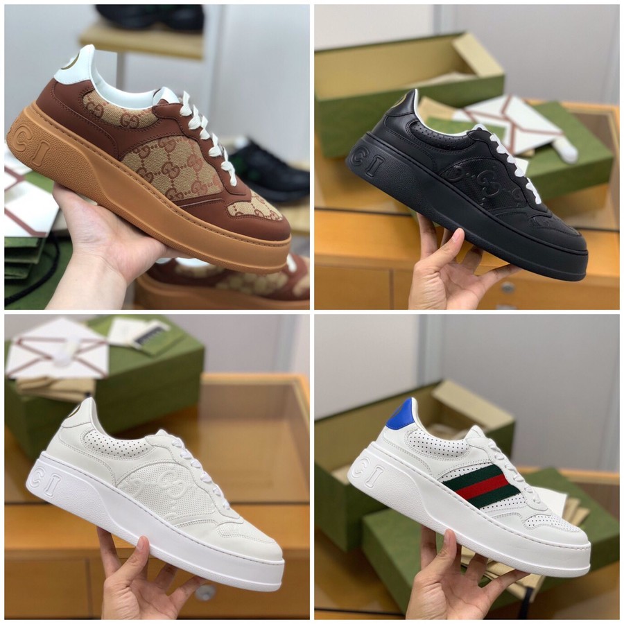 Gucci Cowhide golden GG logo sneakers