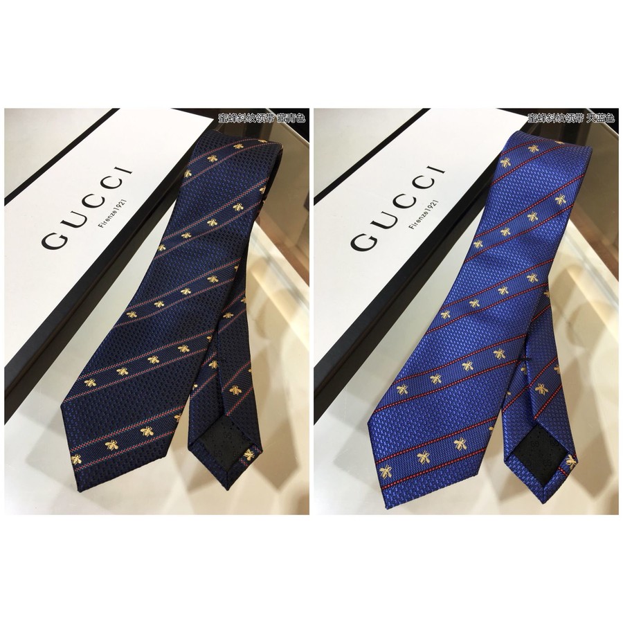 Gucci 100% top jacquard silk bee twill tie 451528