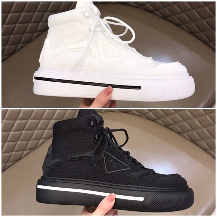 Prada Men s Platform High Top Casual Sneakers