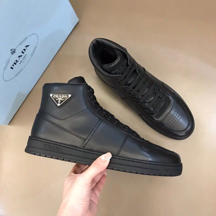 Prada Men s High Top Fashion Sneakers