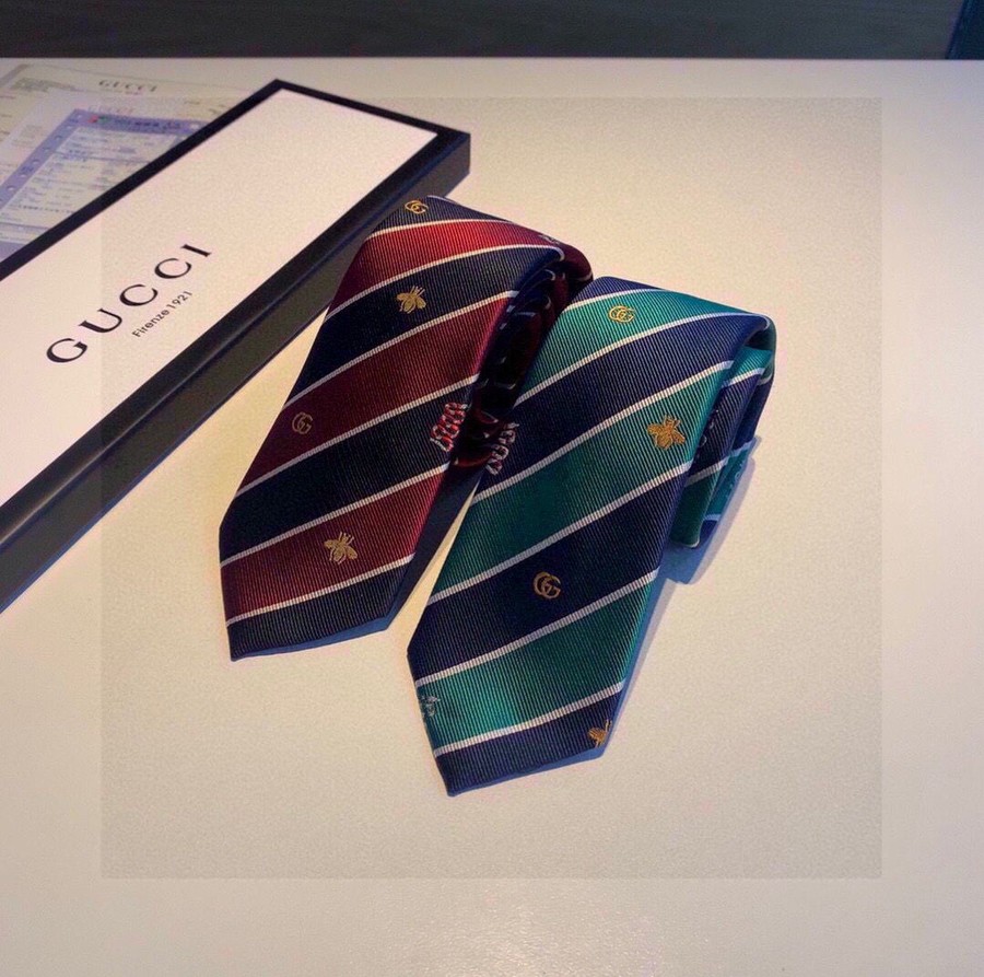 Gucci 100% top jacquard silk men s tie 521716