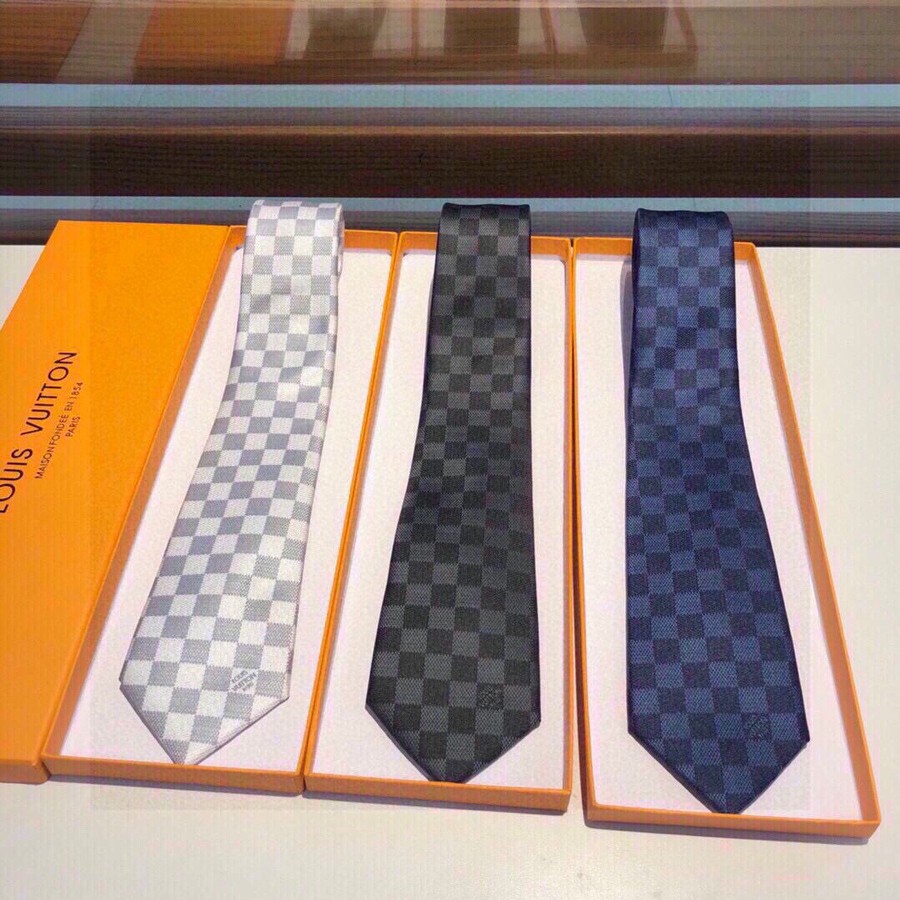 Louis Vuitton 100% top jacquard silk jacquard tie