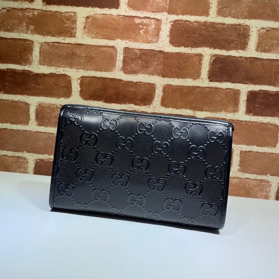 Gucci GG print embossing