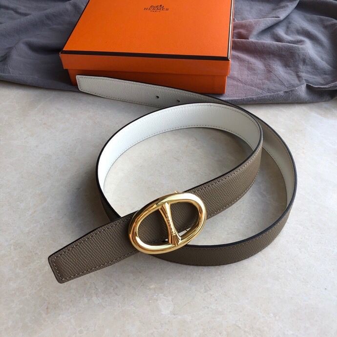 Hermes Stainless steel buckle & Reversible belt 32mm