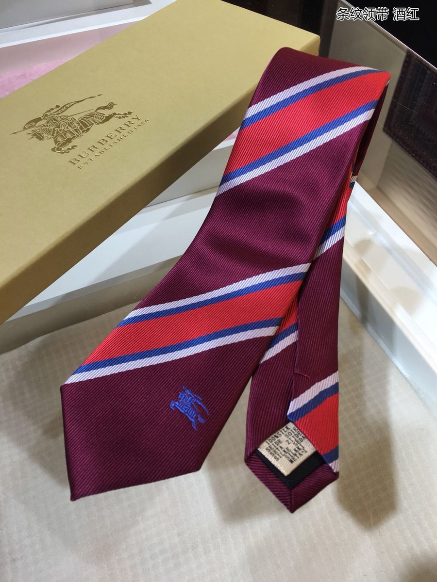Burberry Jacquard silk striped tie