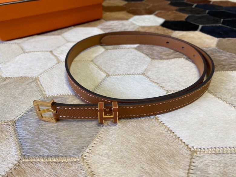 Hermes 2021 Early Spring Pop H15 Calfskin Thin Belt 15mm