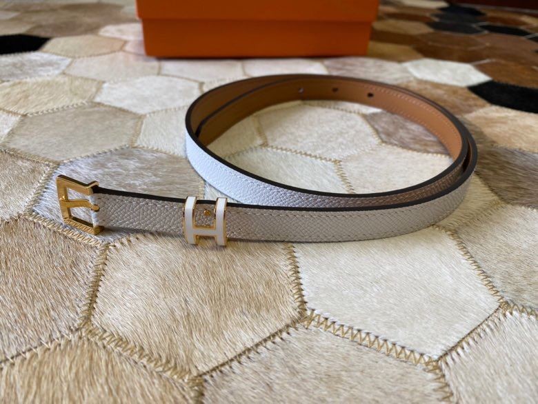 Hermes 2021 Early Spring Pop H15 Calfskin Thin Belt 15mm