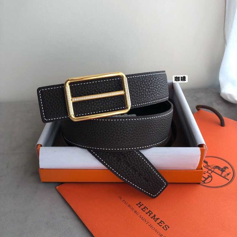 Hermes Reversible classic 38mm belt with stainless steel buckle