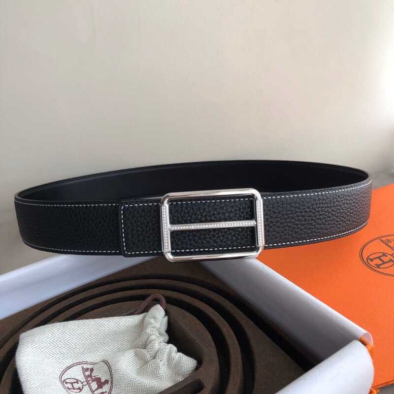 Hermes Reversible classic 38mm belt with stainless steel buckle