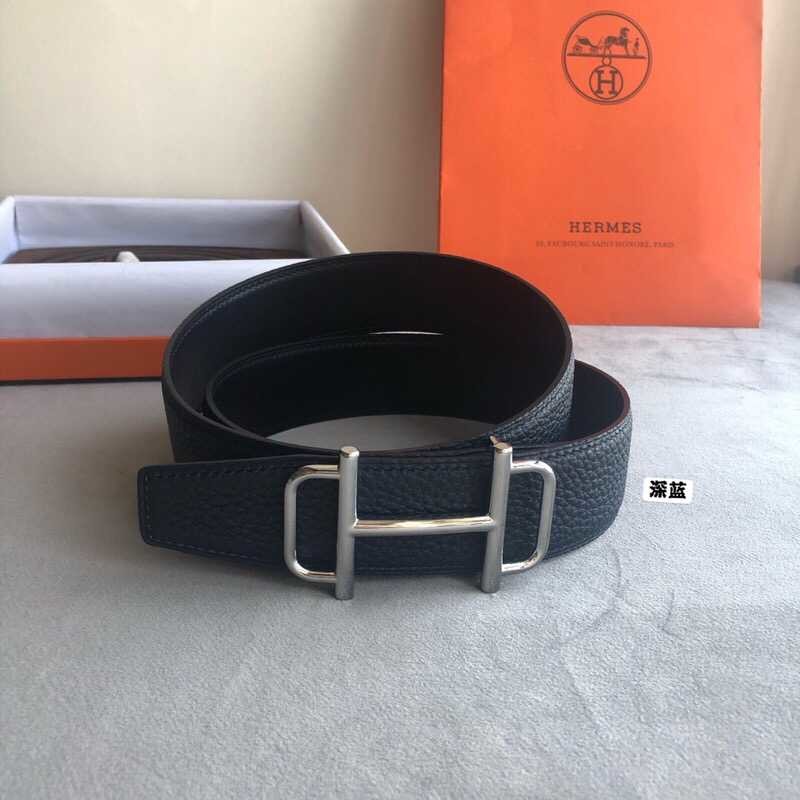 Hermes Royal metal buckle stainless steel men s 3.8cm belt