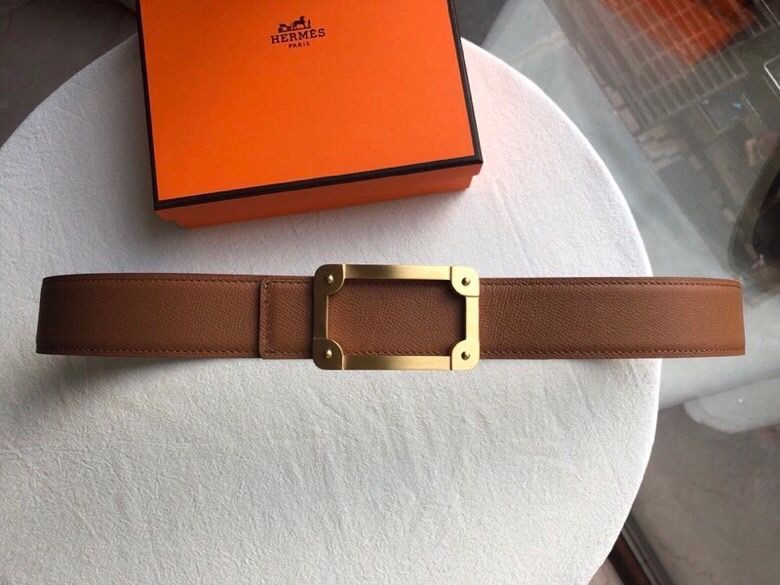 Hermes Royal metal buckle stainless steel leather men s 3.8cm belt