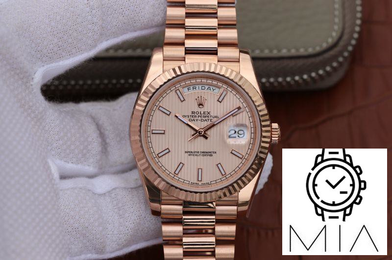 Rolex Day Date II 228235 40mm EW Factory Rosegold Dial