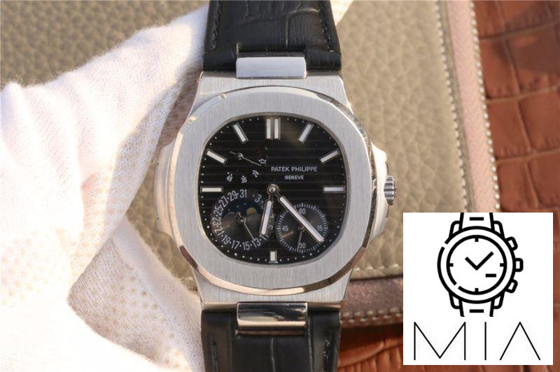 Patek Philippe Nautilus Moonphase 5712G-001 Black Dial