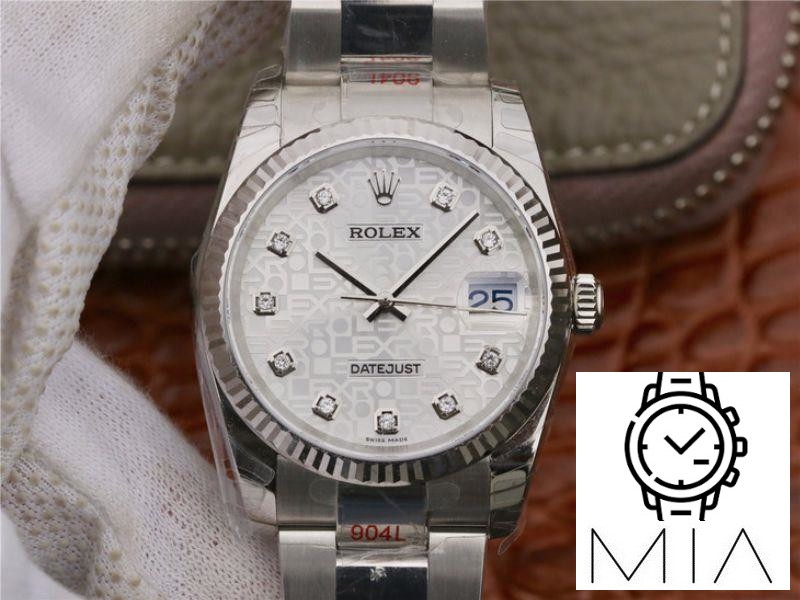 Rolex Datejust 116234 36MM AR Factory Diamond-printed Dial