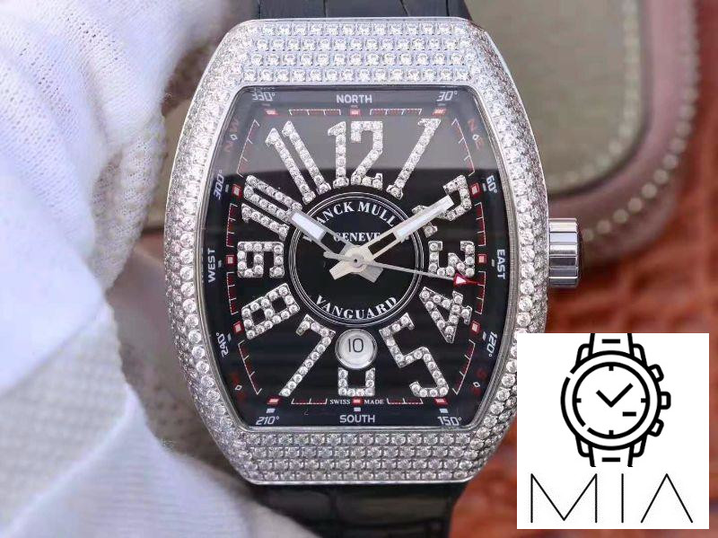 Franck Muller Vanguard V45.SC.DT.D.NBR.CD.5N.NR Black Dial