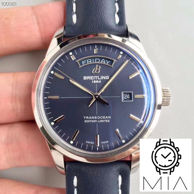 Breitling Transocean Day Date A453109T/C921/731P/A20BA.1 Blue Dial