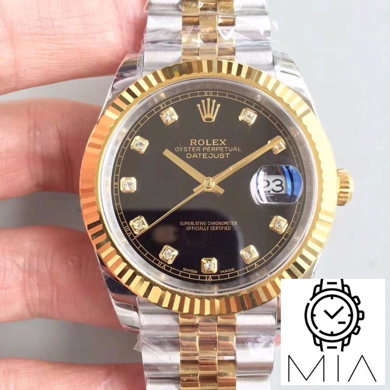 Rolex Datejust II M126333-0013 EW Factory Diamond-encrusted Black Dial