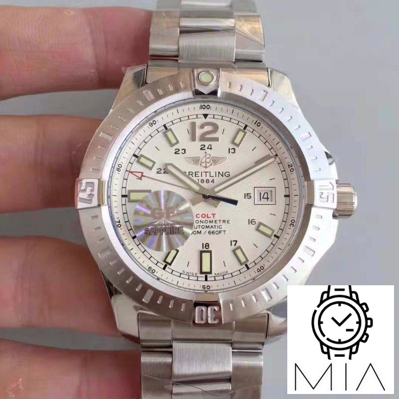 Breitling Colt Automatic 44MM A1738811-G791 GF Factory White Dial