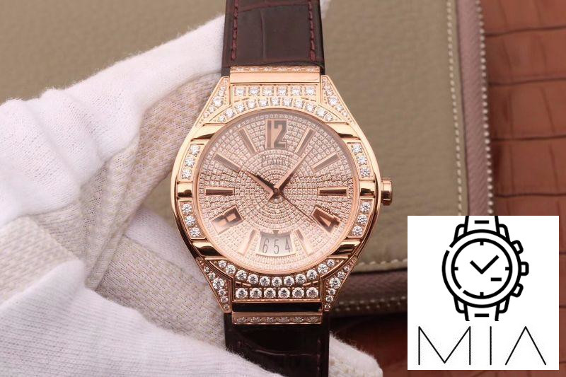 Piaget Polo MKS Factory Rose Gold Case Diamond Dial